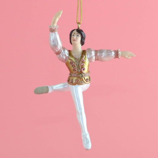 Rose Gold Prince Resin Ornament 4 inch - Nutcracker Ballet Gifts