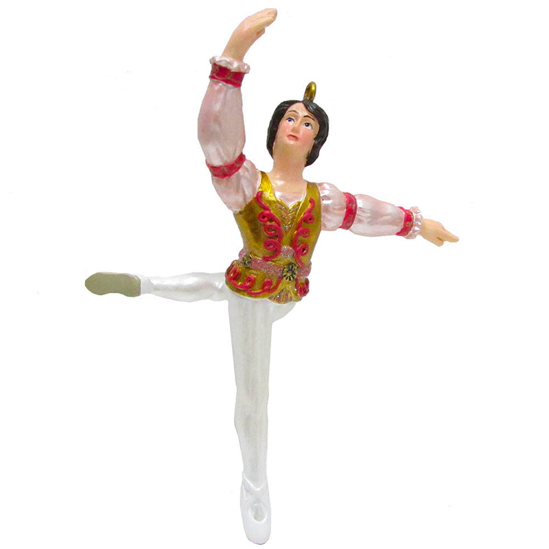 Rose Gold Prince Resin Ornament 4 inch - Nutcracker Ballet Gifts