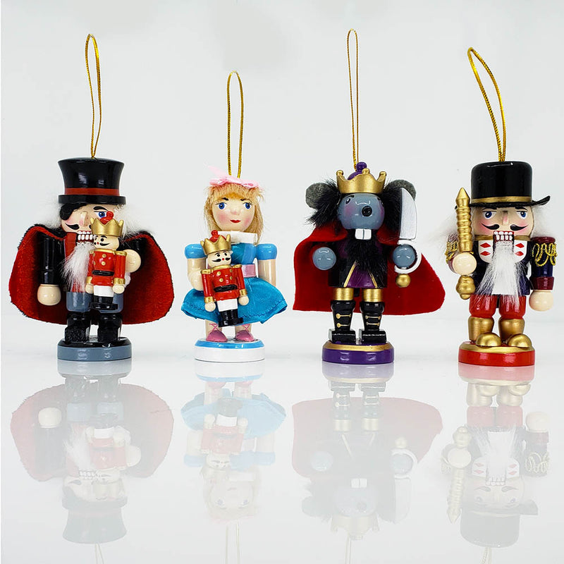 Stubby Nutcracker Suite Ornament Character Set of 4 in over 3 inch - Nutcracker Ballet Gifts