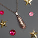 Silver Ballet Slipper Pendant with Pink Rhinestones Necklace - Nutcracker Ballet Gifts