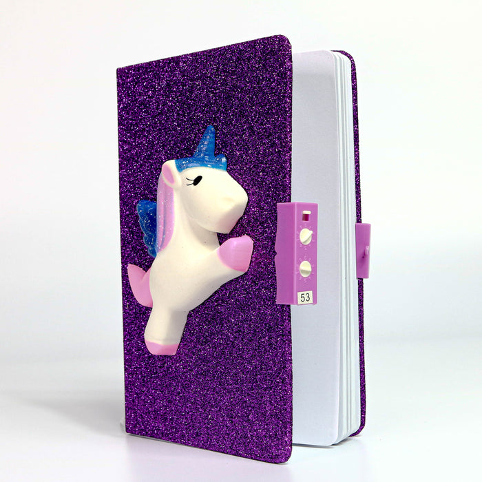 Purple Glitter Unicorn Journal - Nutcracker Ballet Gifts