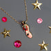 Nutcracker with Red Jacket in Pink Ballet Slipper Necklace - Nutcracker Ballet Gifts