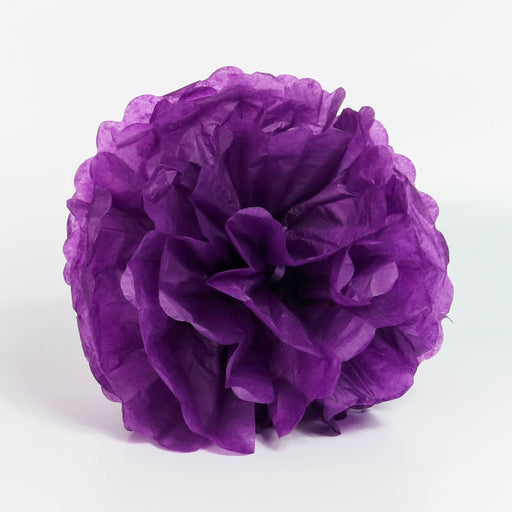 Tissue Pom-Pom 12 Inch Dark Purple 4 pack - Nutcracker Ballet Gifts