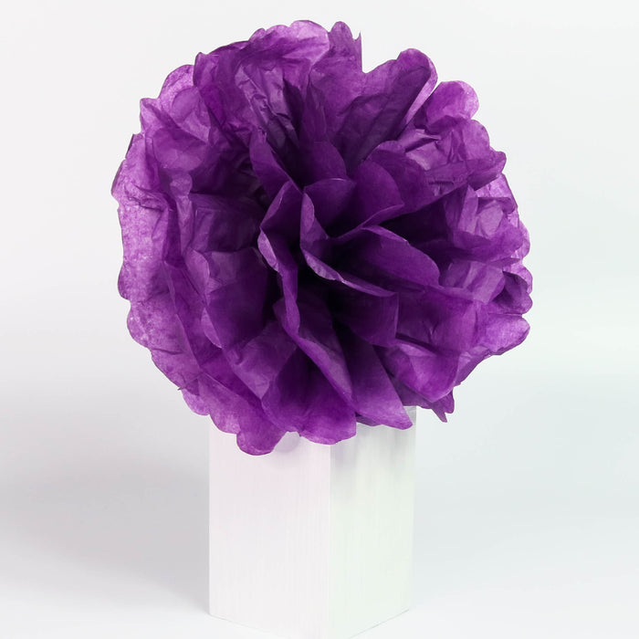 Tissue Pom-Pom 12 Inch Dark Purple 4 pack - Nutcracker Ballet Gifts