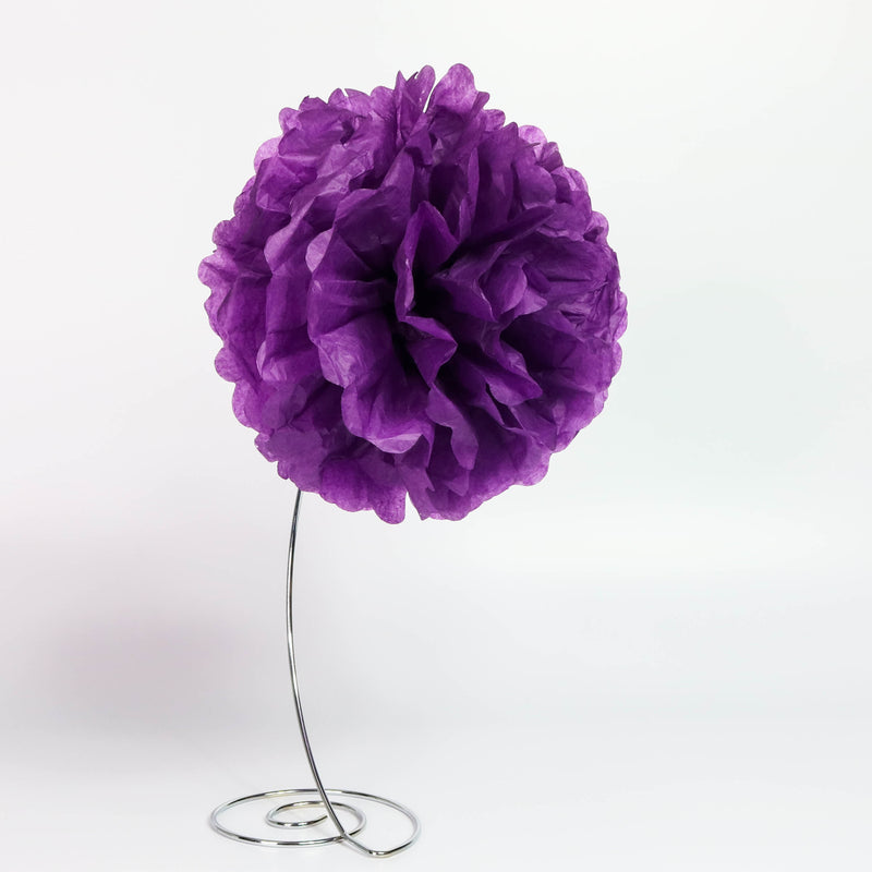 Tissue Pom-Pom 12 Inch Dark Purple 4 pack - Nutcracker Ballet Gifts