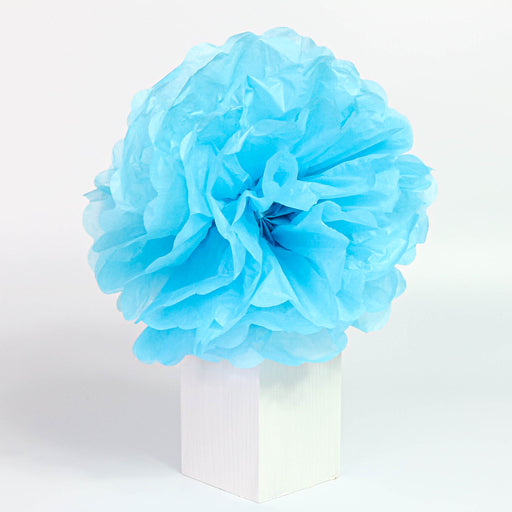 Tissue Pom-Pom 12 Inch Light Blue 4 pack - Nutcracker Ballet Gifts