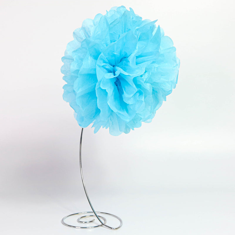 Tissue Pom-Pom 12 Inch Light Blue 4 pack - Nutcracker Ballet Gifts